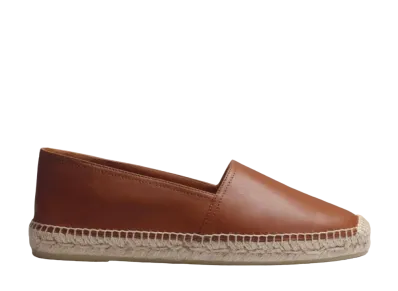 J.M.Weston Espadrille Wait and Sea #934 Nappa Calf "Tan Brown" 13G7GJY93458 Rubber Sole