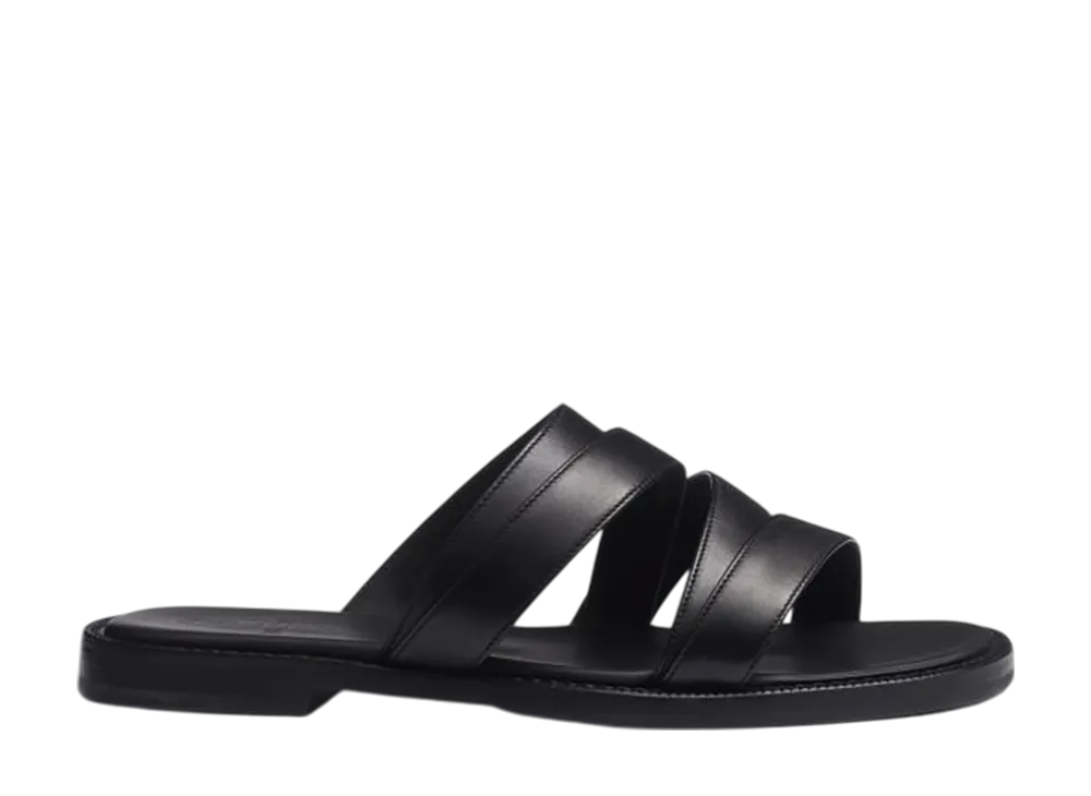 J.M.Weston Double V Mule #958 "Black Soft Calf"