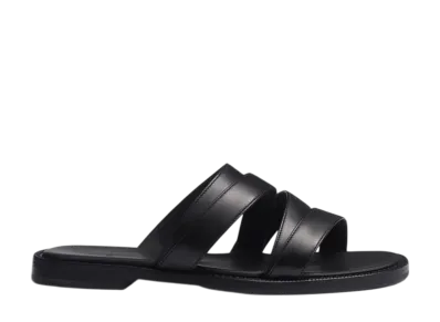 J.M.Weston Double V Mule #958 "Black Soft Calf"