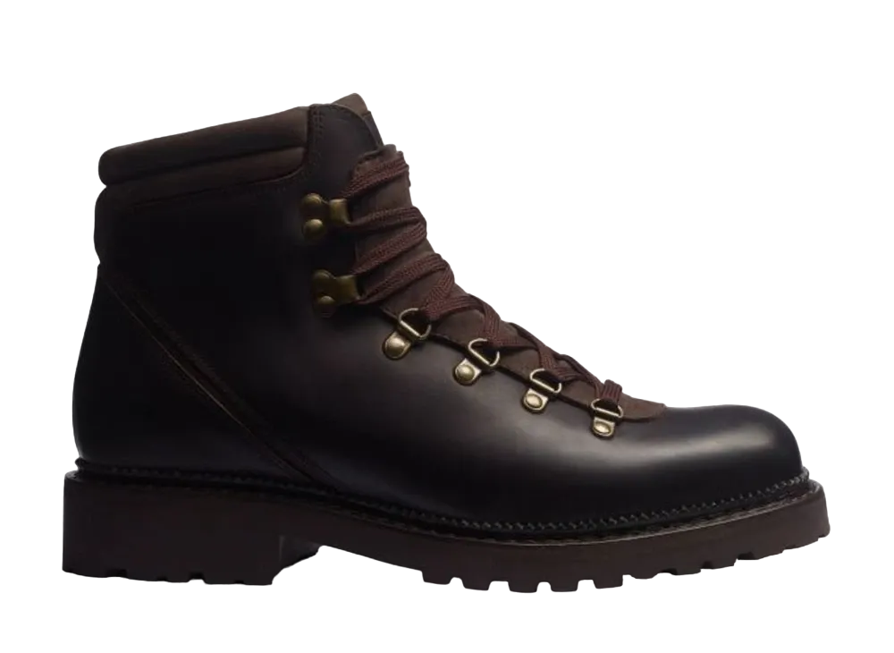 J.M.Weston GRW Mountain Boots #952 D "Dark Brown/Brown" 13HBGPJ95250 Rubber Sole