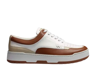 J.M.Weston On Top Sneaker #944 "White & Beige & Tan Brown Sport Calf"