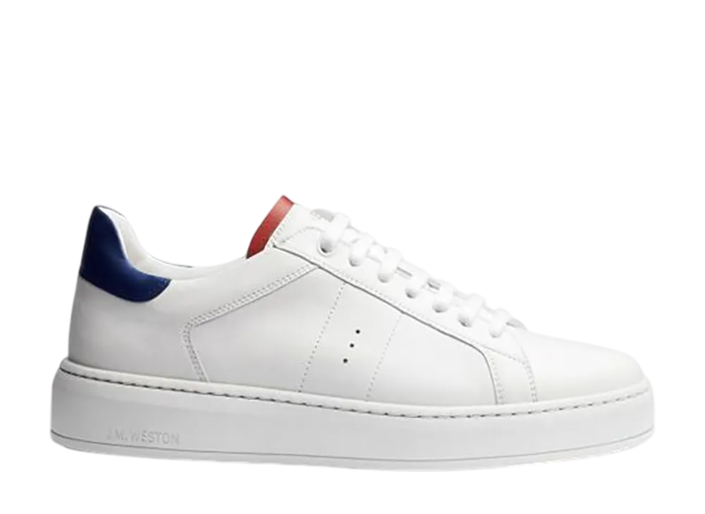 J.M.Weston Women's On Time Sneaker #624 "White/Tricolore"