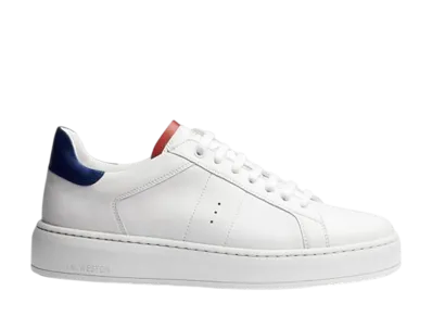 J.M.Weston Women's On Time Sneaker #624 "White/Tricolore"