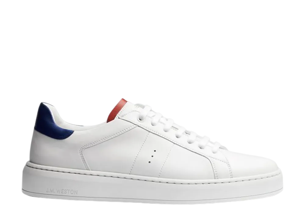 J.M.Weston On Time Sneaker #624 "White/Tricolor"