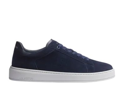 J.M.Weston Women's On Time Sneaker #624 "Navy Suede"