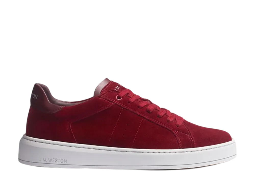 J.M.Weston On Time Sneaker #624 "Burgundy Suede"