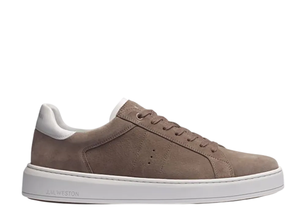 J.M.Weston Women's On Time Sneaker #624 "Taupe Suede"
