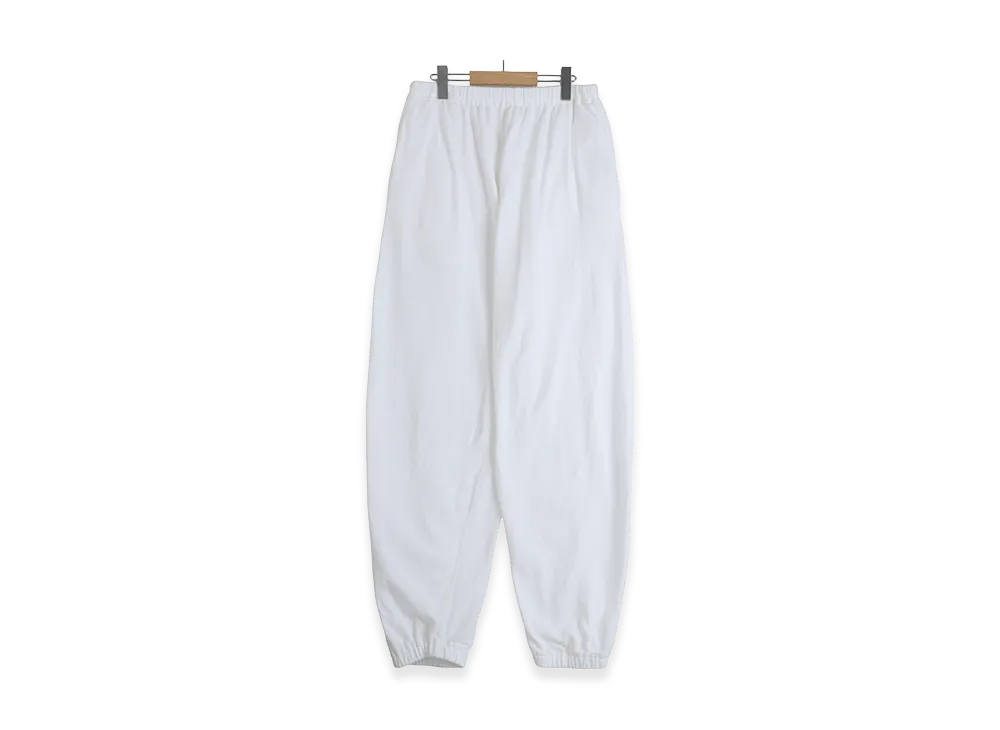 COMOLI LW Cotton French Terry Pants "White"