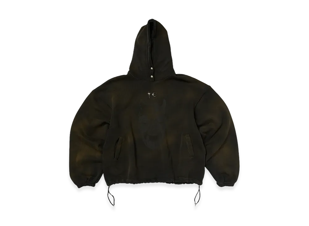 THUG CLUB TC Riding Skull Hoodie "Brown"