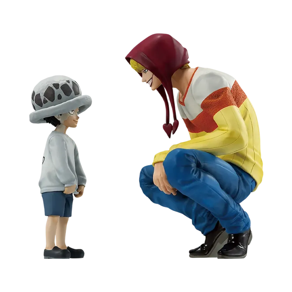 BANDAI "Ichiban Kuji" -One Piece The Unbreakable Law- Last One Prize Law & Corazon MASTERLISE