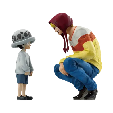 BANDAI "Ichiban Kuji" -One Piece The Unbreakable Law- Last One Prize Law & Corazon MASTERLISE