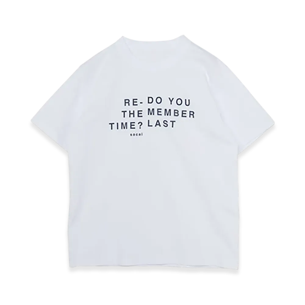 sacai Flock Print T-Shirt "White"
