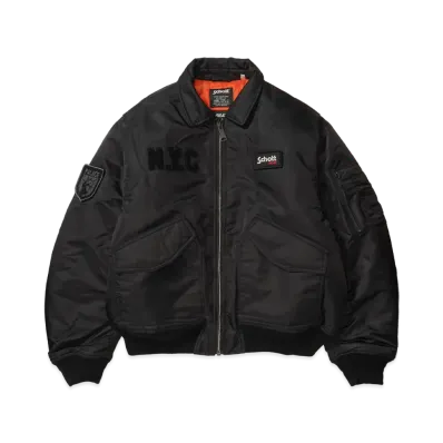 PALACE x Schott CWU 90's Fit Bomber Jacket "Black"