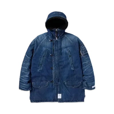NEIGHBORHOOD Washed Denim N-3B Coat "Indigo"