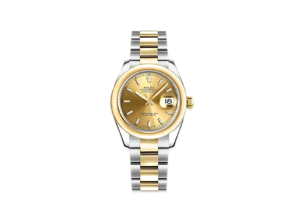 ROLEX Datejust "Champagne/Stainless Steel/Yellow Gold"