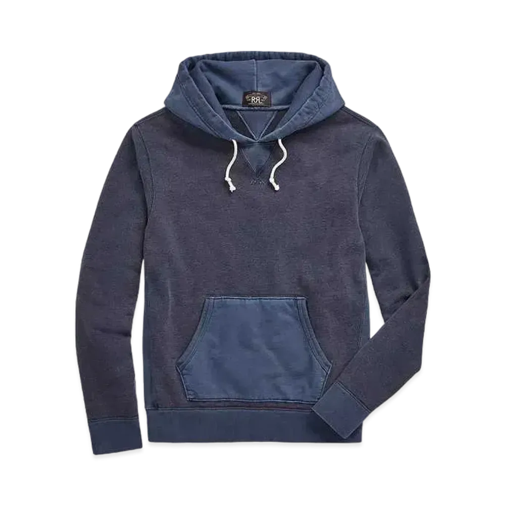 RRL Ralph Lauren Garment Dyed French Terry Hoodie "Navy"