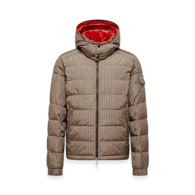 MONCLER Jonage Reversible Hooded Short Down Jacket "Brown"