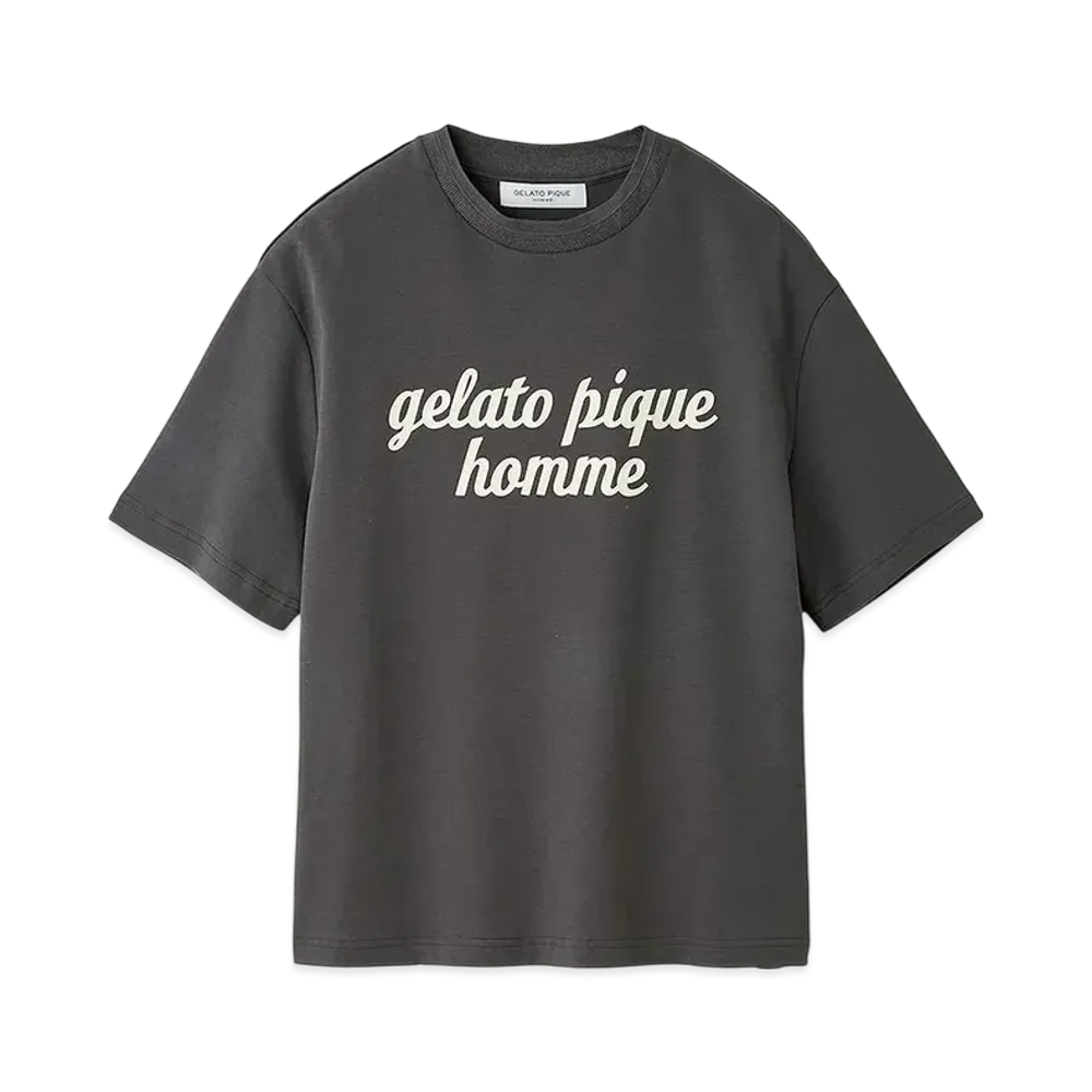 GELATO PIQUE Homme Gelato Pique Logo Print T-Shirt "Dark Gray"