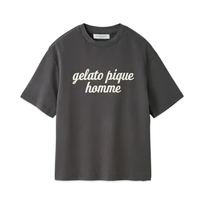 GELATO PIQUE Homme Gelato Pique Logo Print T-Shirt "Dark Gray"