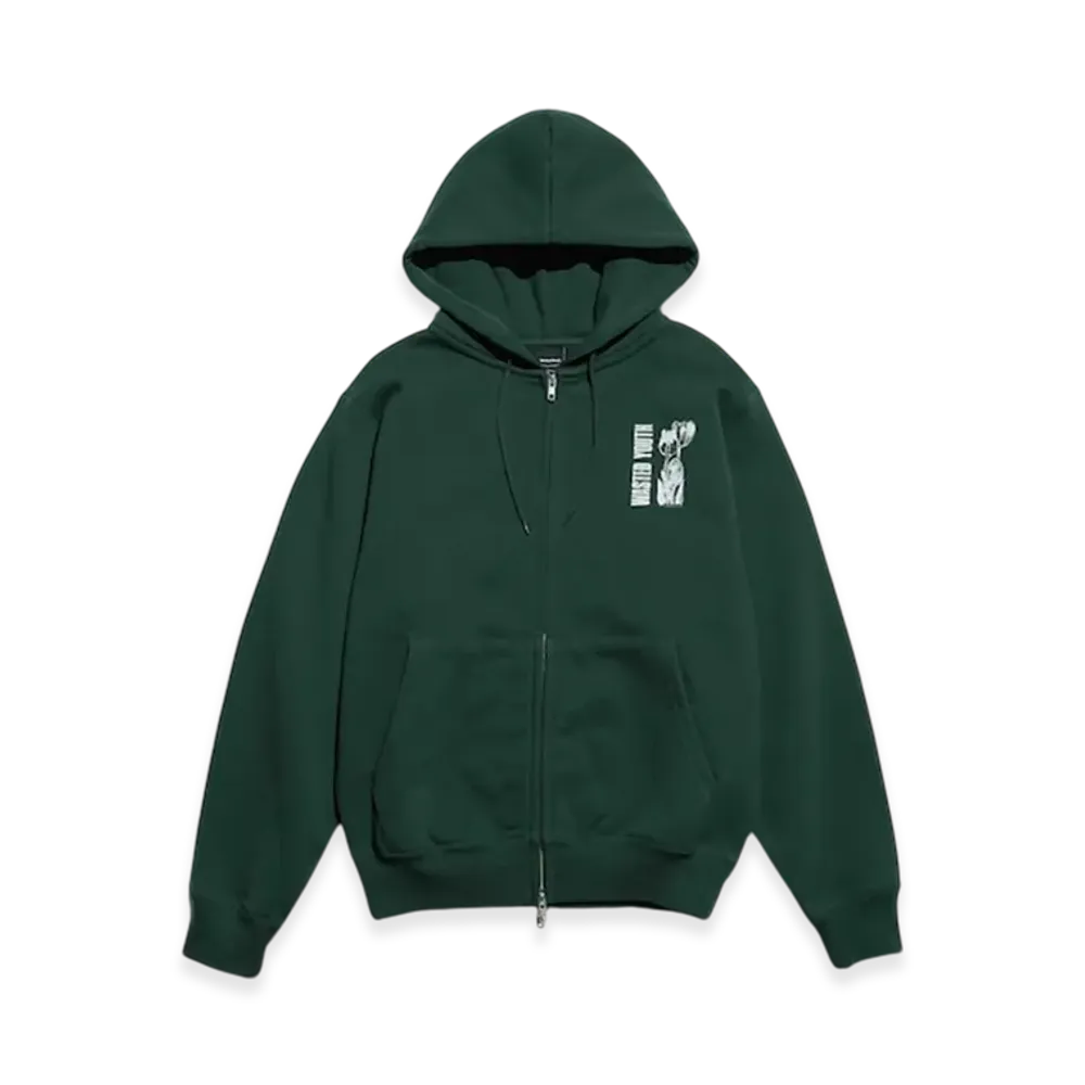 Wasted Youth WY Zip Sweat Hoodie "Green"