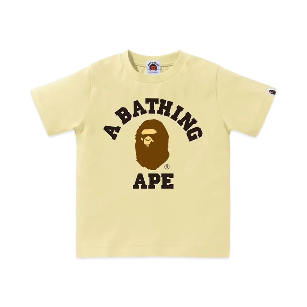 A BATHING APE College Tee "Yellow"