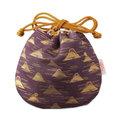 BEAMS Exclusive Toriikabusikigaisya / Mt. Fuji Pattern Cup Drawstring Kyoto Limited "Purple"