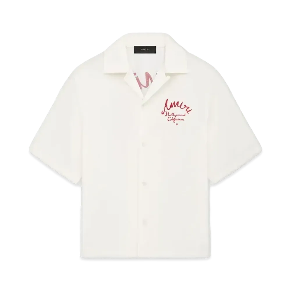 AMIRI Hollywood Camp Shirt "Alabaster"