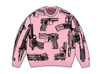 Supreme Guns Sweater "Pink"