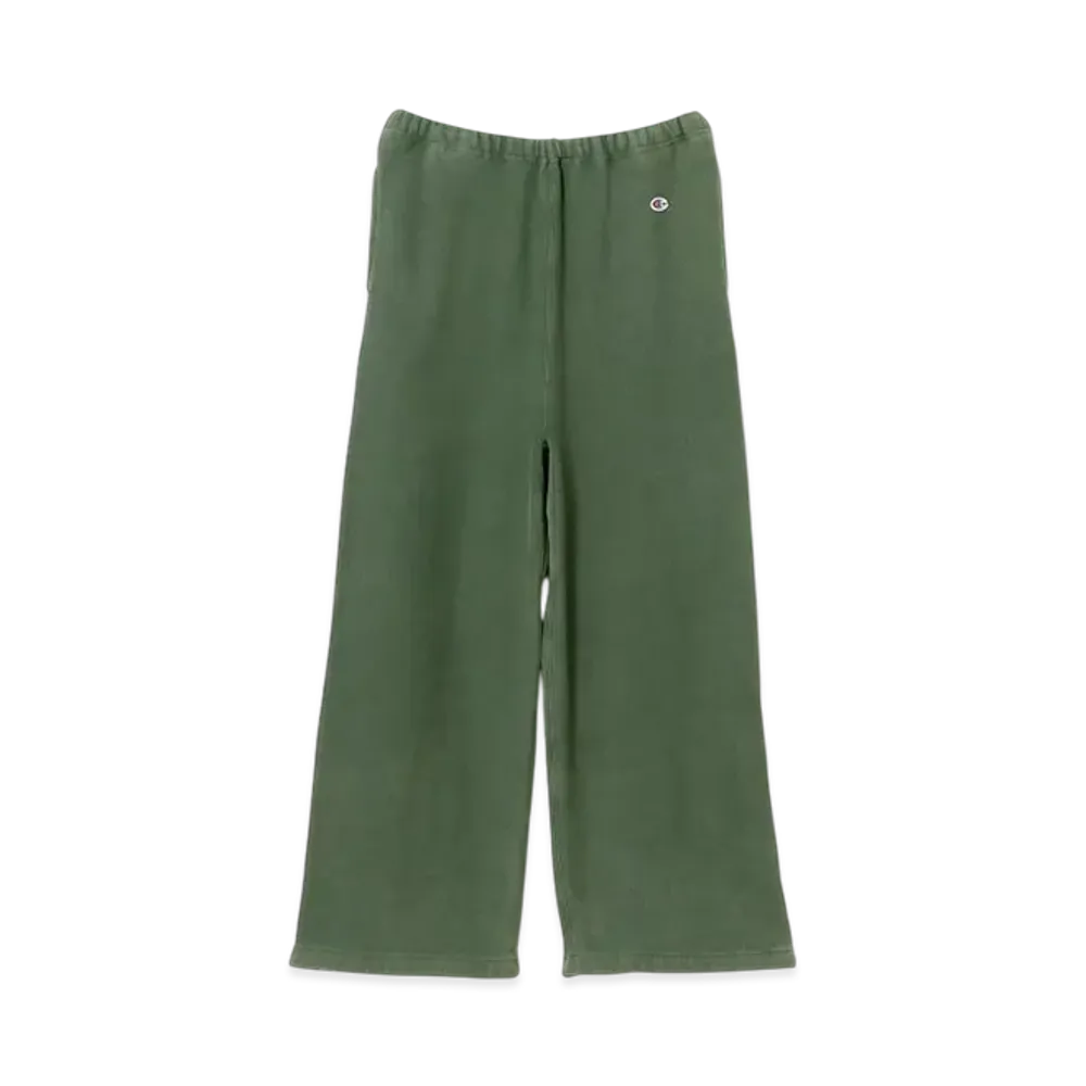 BEAMS x Champion Reverse Weave R Sweat Wide Pants "D.Green"