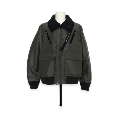 sacai Nylon Twill Blouson "Dark Khaki"
