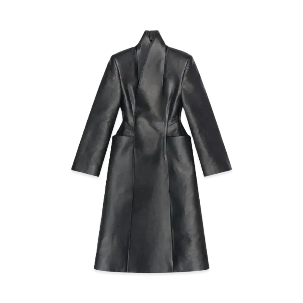 BALENCIAGA Flare Hourglass Coat "Black"