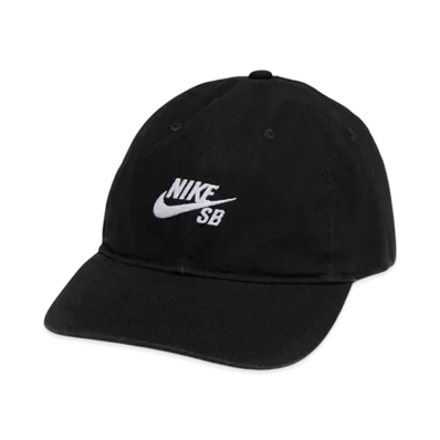 Nike SB Unstructured Skateboard Cap "Black/White"