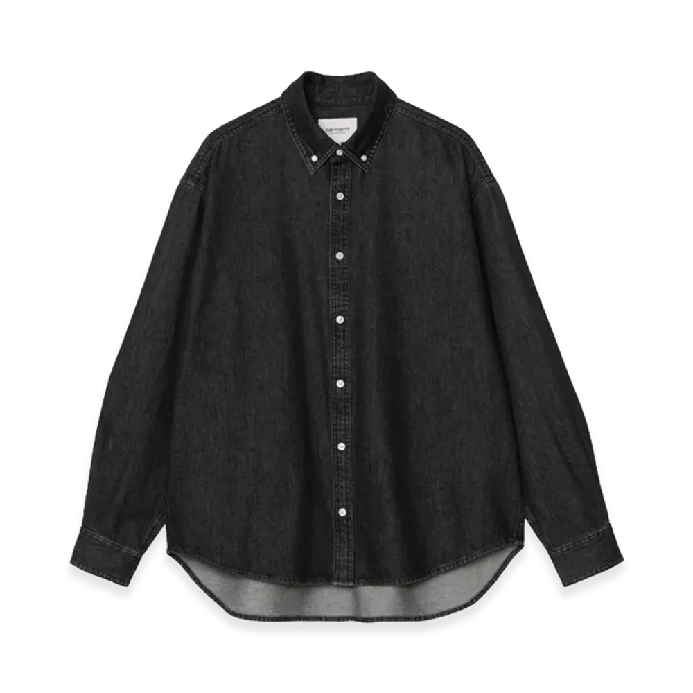 Carhartt WIP L/S Lucas Shirt "Black/Stone Washed"
