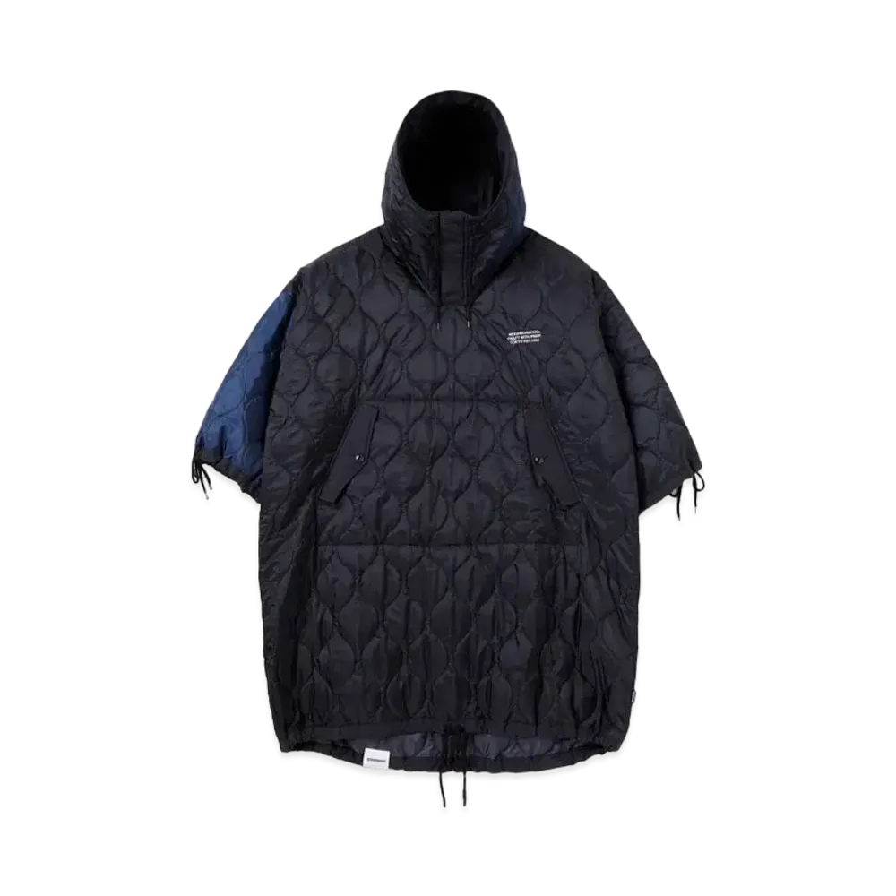 NEIGHBORHOOD Quilting Poncho "Black"