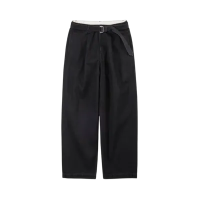 Graphpaper Selvage Denim Belted Pants "Black Washed"