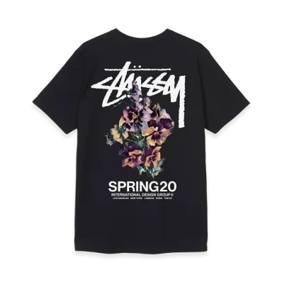 Stussy Bouquet Tee "Black"