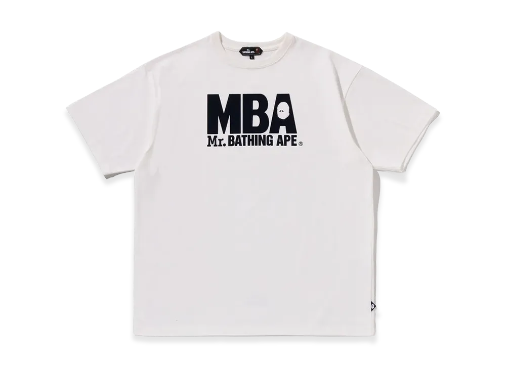 A BATHING APE Mr. BATHING APE Print SS Tee "White"