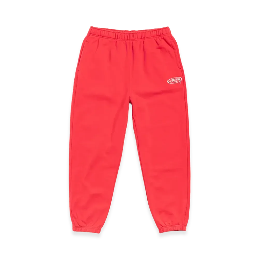 Stussy Fleece Track Pant "Red"