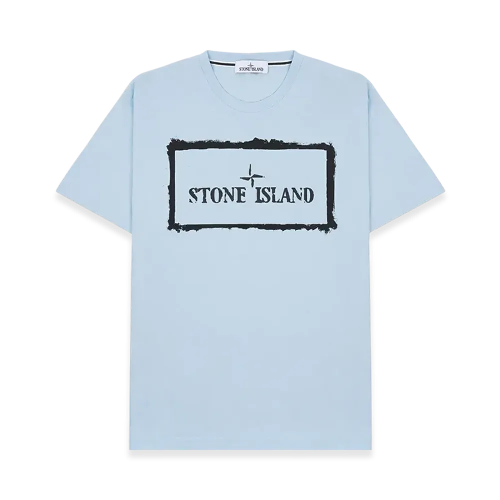 Stone Island 2NS80 Stencil One T-Shirt - 21SS "Sky Blue"