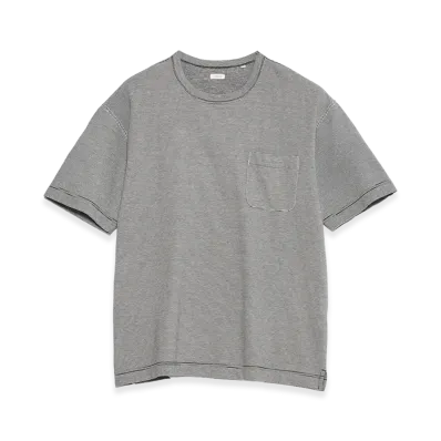 nanamica Micro Stripe Pocket Tee "Navy/White"