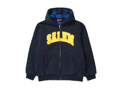 Supreme x SALEM Zip Up Hooded Sweatshirt "Navy"