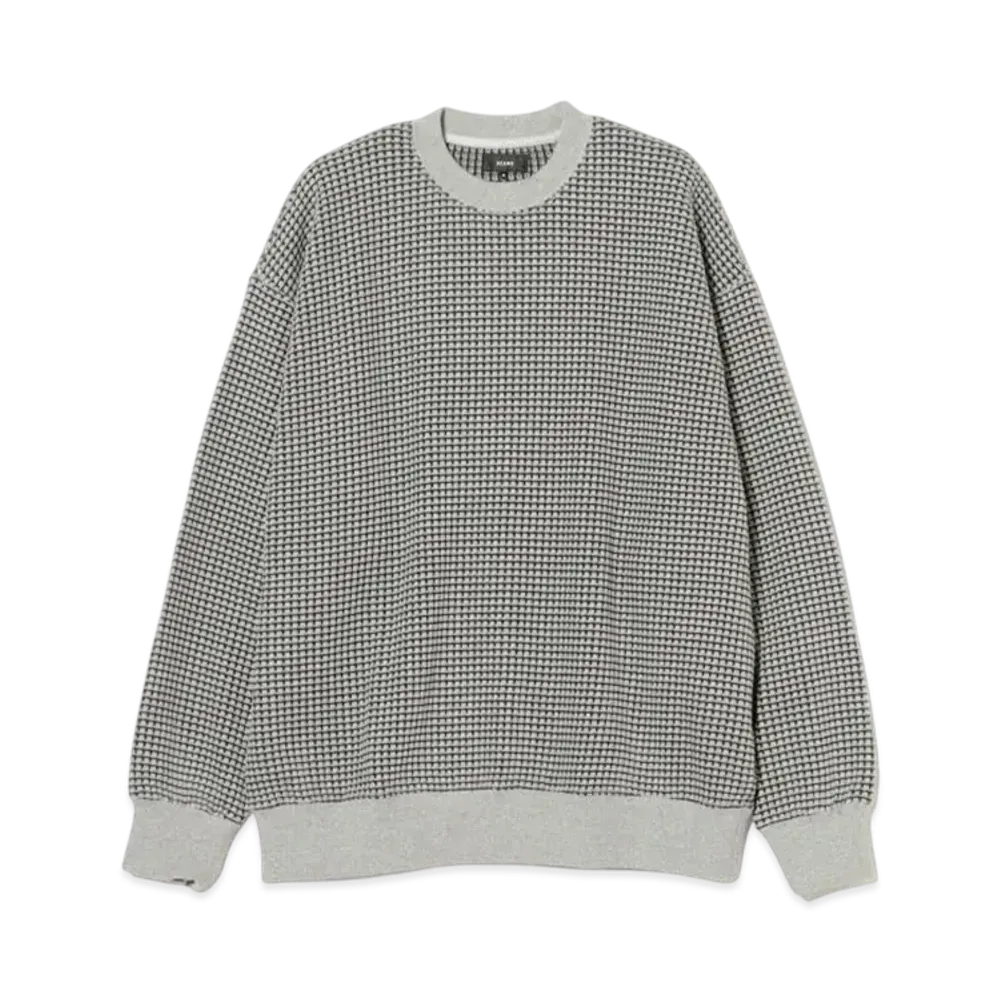 BEAMS Heavyweight Waffle Tee "TopGray"