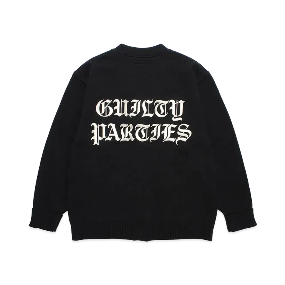 WACKO MARIA Lettered Cardigan "Black"