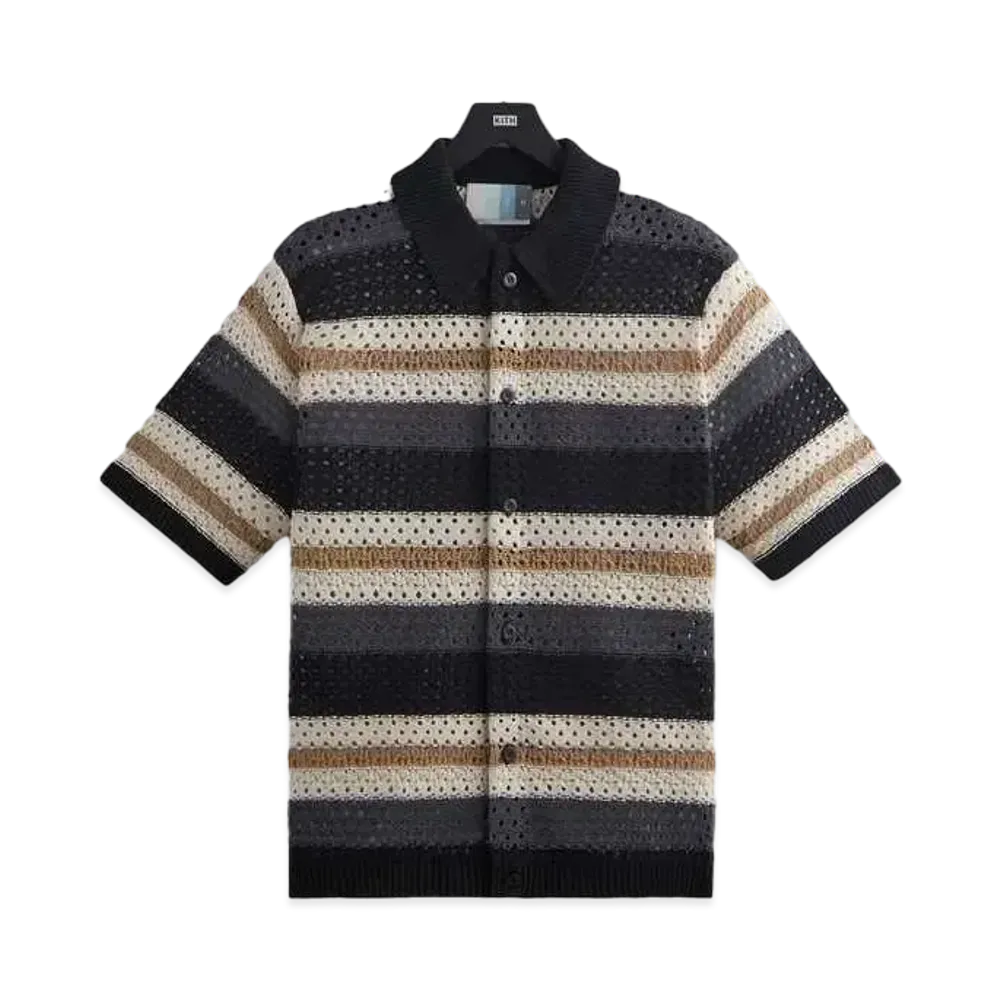 Kith Thompson Crochet Buttondown "Black"