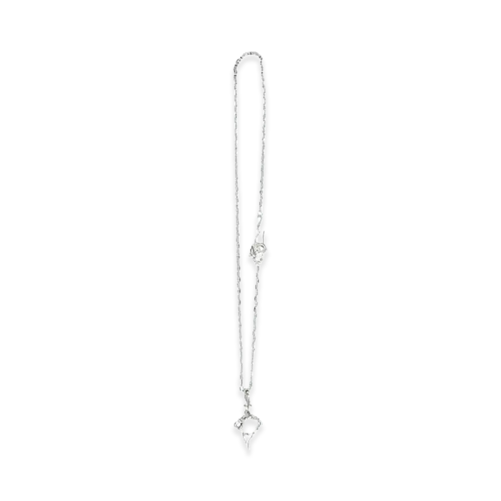 WTLA Zinnia Flower Pendent + Chain SET "Silver-Plated"