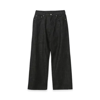 BEAMS FUTURE ARCHIVE Slab Regular Denim Pants "Black"