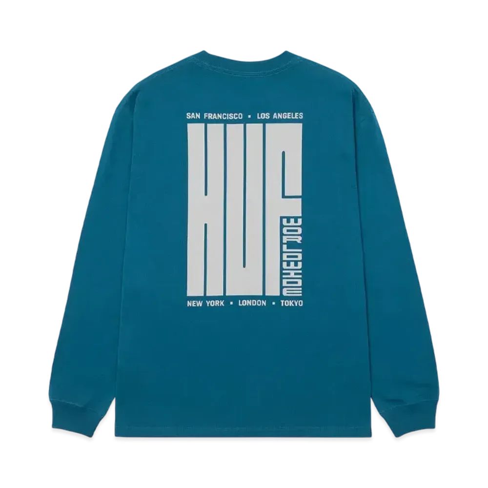 HUF Big Block LS Tee "Marine Blue"