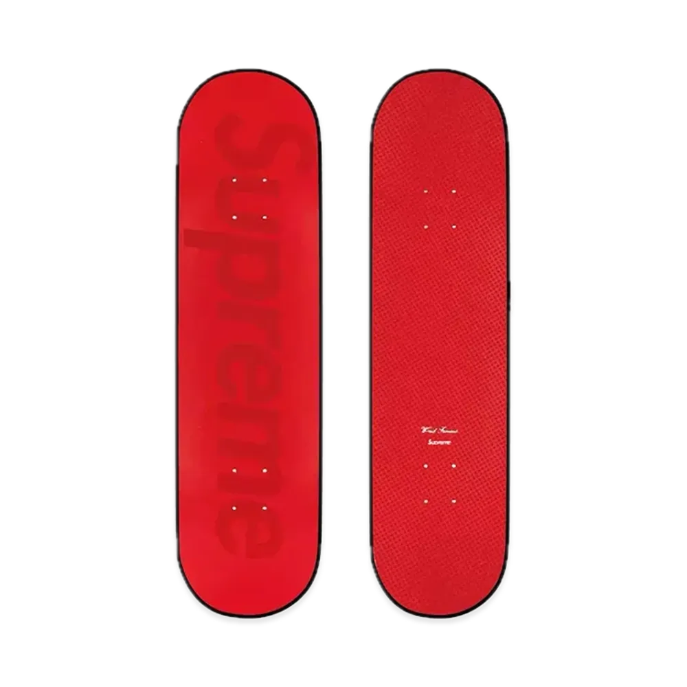 Supreme Tonal Box Logo Skateboard "Red 8.25 x 32"