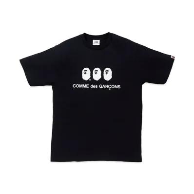 A BATHING APE / Comme des Garcons #1 Tee "Black"