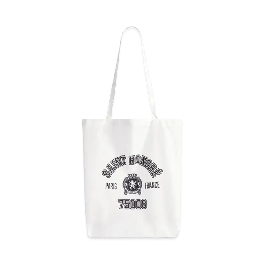 BALENCIAGA Souvenir Medium Shopping Tote Bag in Nylon "White/Black"